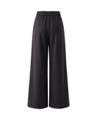Women's Wide-Leg Culottes - Salomea - Black Back View