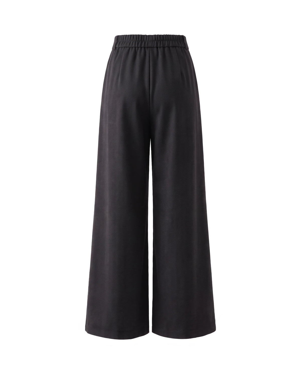 Women's Wide-Leg Culottes - Salomea - Black Back View