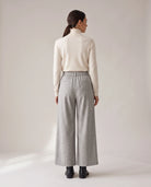 Women's Wide-Leg Culottes - Salomea - Model Back