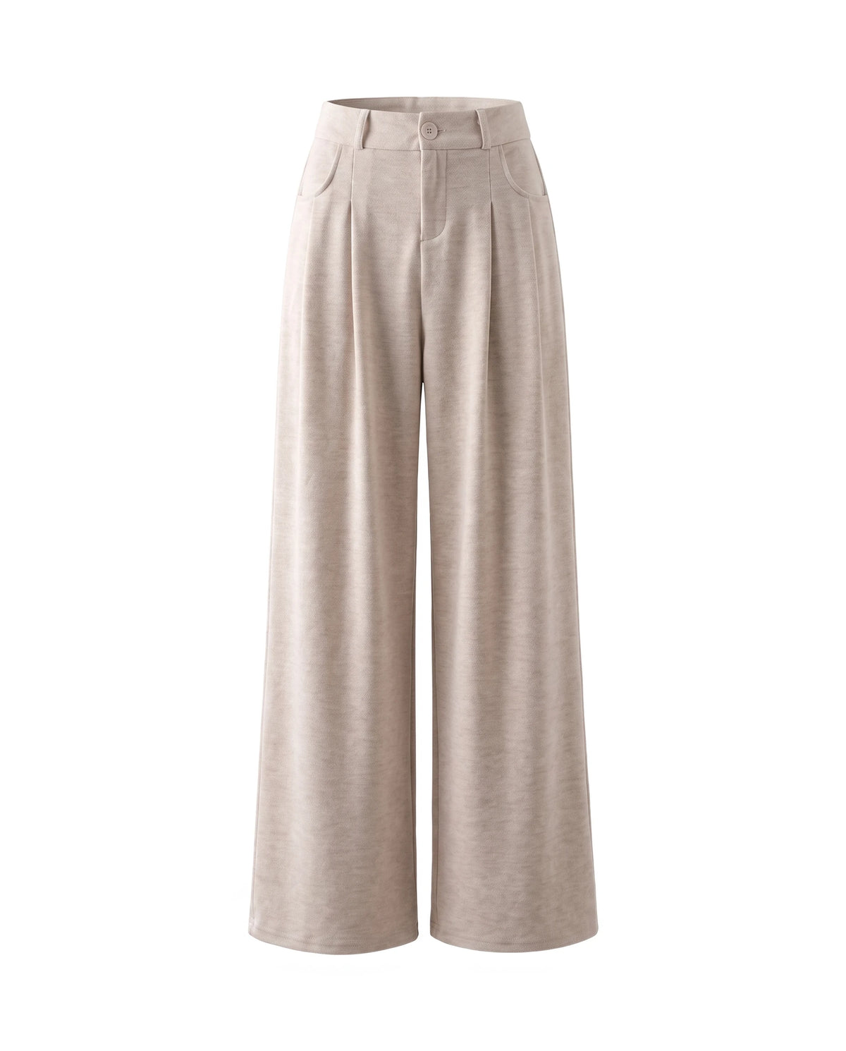 Women's Wide-Leg Pants - Serena - Beige
