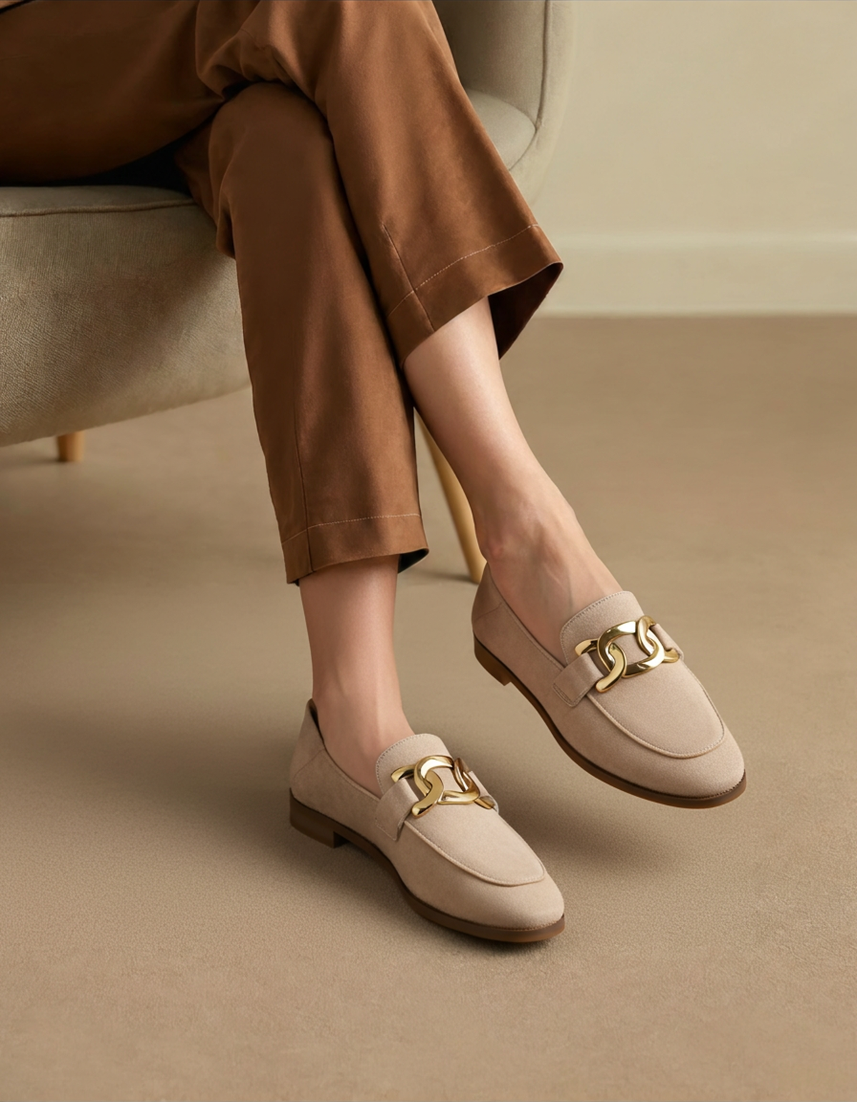 Women's Suede Loafers - Duchess