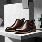 Men's Leather Side-Zip Ankle Boots - Bradford