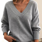 Women's Pleated V-Neck Blouse - Zenobia