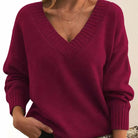 Women's Pleated V-Neck Blouse - Zenobia