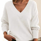 Women's Pleated V-Neck Blouse - Zenobia