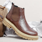 Men's Leather Lug-Sole Chelsea Boots - Guy