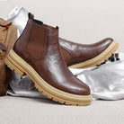 Men's Leather Lug-Sole Chelsea Boots - Guy