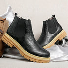 Men's Leather Lug-Sole Chelsea Boots - Guy