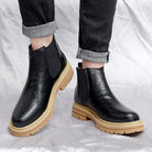 Men's Leather Lug-Sole Chelsea Boots - Guy