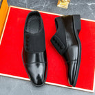 Men's Leather Cap-Toe Dress Shoes - Roderick