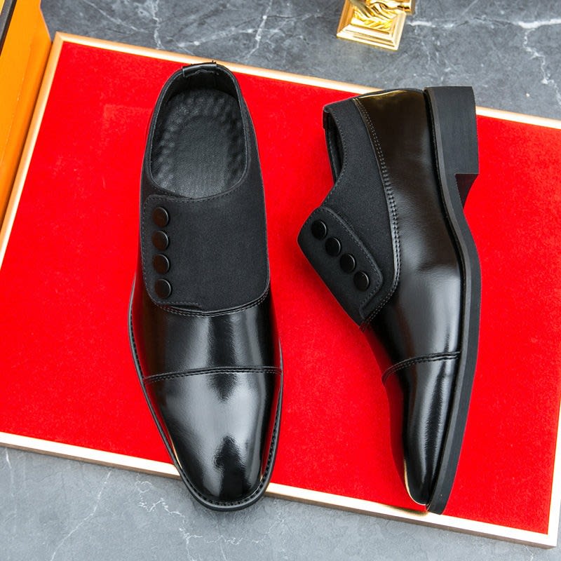 Men's Leather Cap-Toe Dress Shoes - Roderick