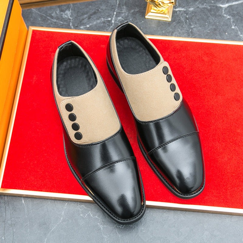 Men's Leather Cap-Toe Dress Shoes - Roderick