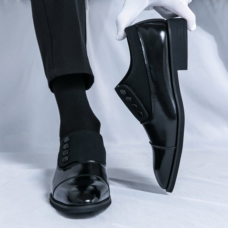 Men's Leather Cap-Toe Dress Shoes - Roderick