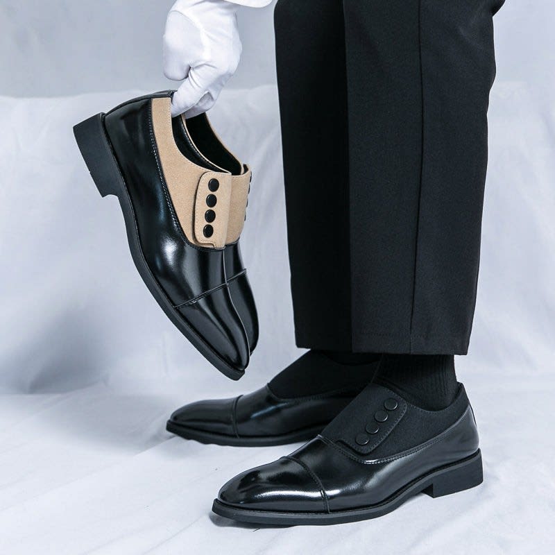 Men's Leather Cap-Toe Dress Shoes - Roderick