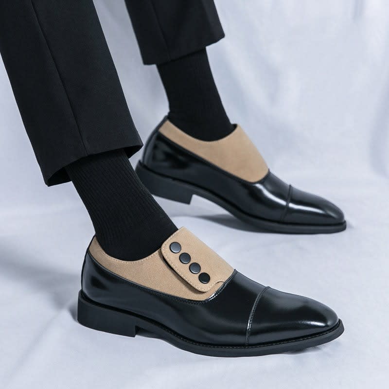 Men's Leather Cap-Toe Dress Shoes - Roderick