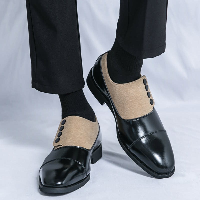 Men's Leather Cap-Toe Dress Shoes - Roderick