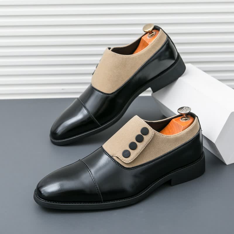 Men's Leather Cap-Toe Dress Shoes - Roderick
