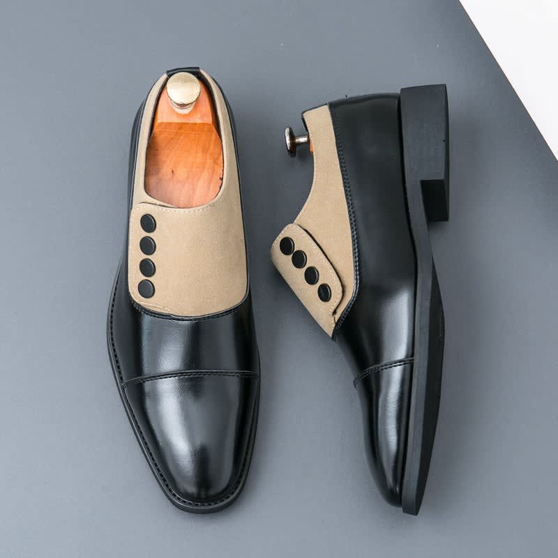 Men's Leather Cap-Toe Dress Shoes - Roderick