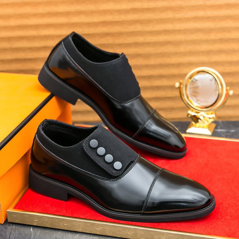 Men's Leather Cap-Toe Dress Shoes - Roderick