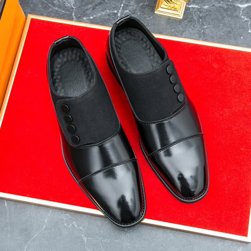 Men's Leather Cap-Toe Dress Shoes - Roderick