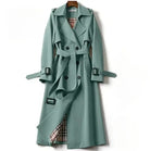 Women's Double-Breasted Belted Trench Coat - Francesca