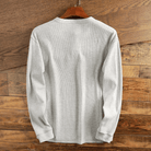 Men's Long-Sleeve Waffle Knit Henley