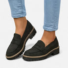 Women's Lug-Sole Penny Loafers - Jutta