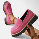 Women's Lug-Sole Penny Loafers - Jutta
