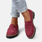 Women's Lug-Sole Penny Loafers - Jutta
