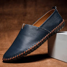 Men's Leather Slip-On Loafers - Abraham