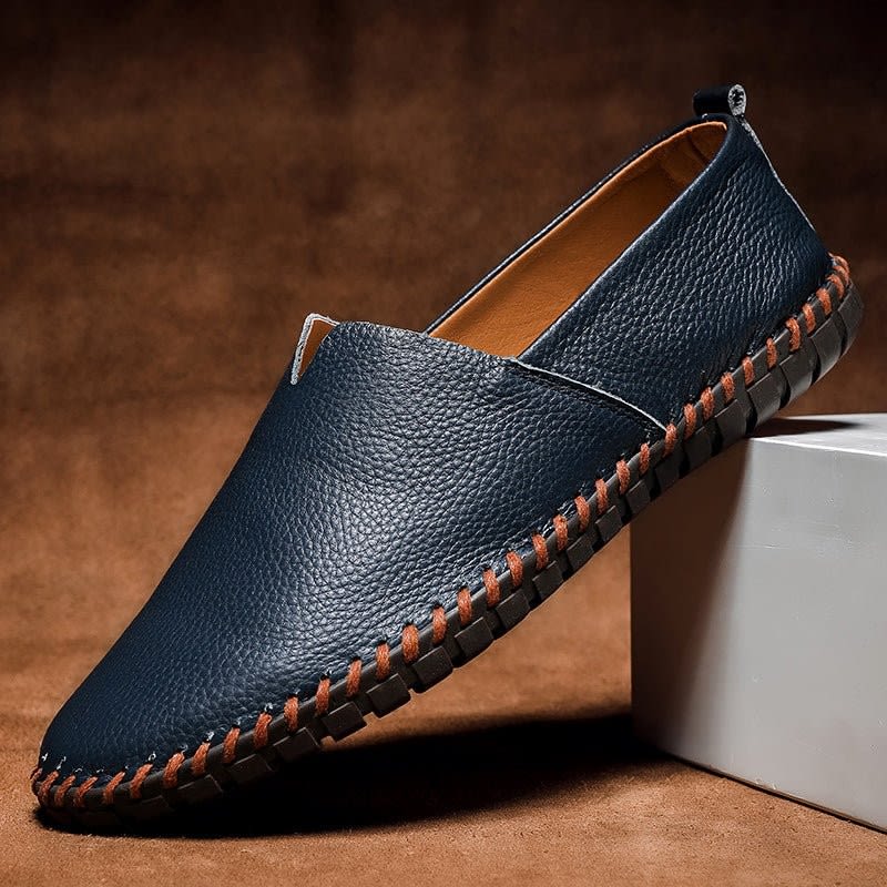 Men's Leather Slip-On Loafers - Abraham