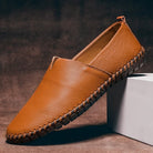 Men's Leather Slip-On Loafers - Abraham