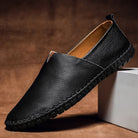 Men's Leather Slip-On Loafers - Abraham