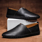 Men's Leather Slip-On Loafers - Abraham