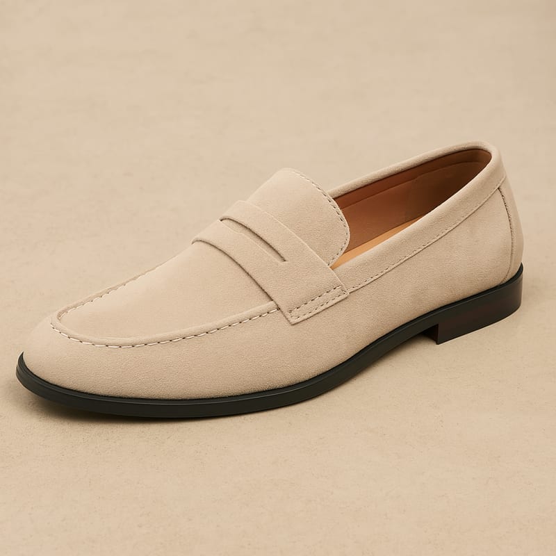 Men's Suede Penny Loafers - Albert