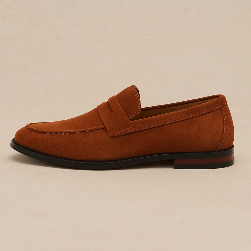Men's Suede Penny Loafers - Albert