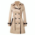 Women's Double-Breasted Belted Trench Coat - Bridget