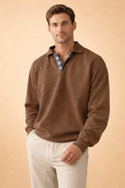 Men's Long-Sleeve Knit Polo Shirt - Ives