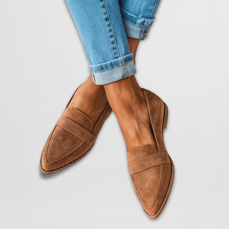 Women's Pointed-Toe Penny Loafers - Giacinta