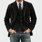 Men's Corduroy Blazer and Vest Set - Dillon
