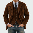 Men's Corduroy Blazer and Vest Set - Dillon