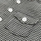 Men's Houndstooth Button-Front Shirt Jacket - Darren