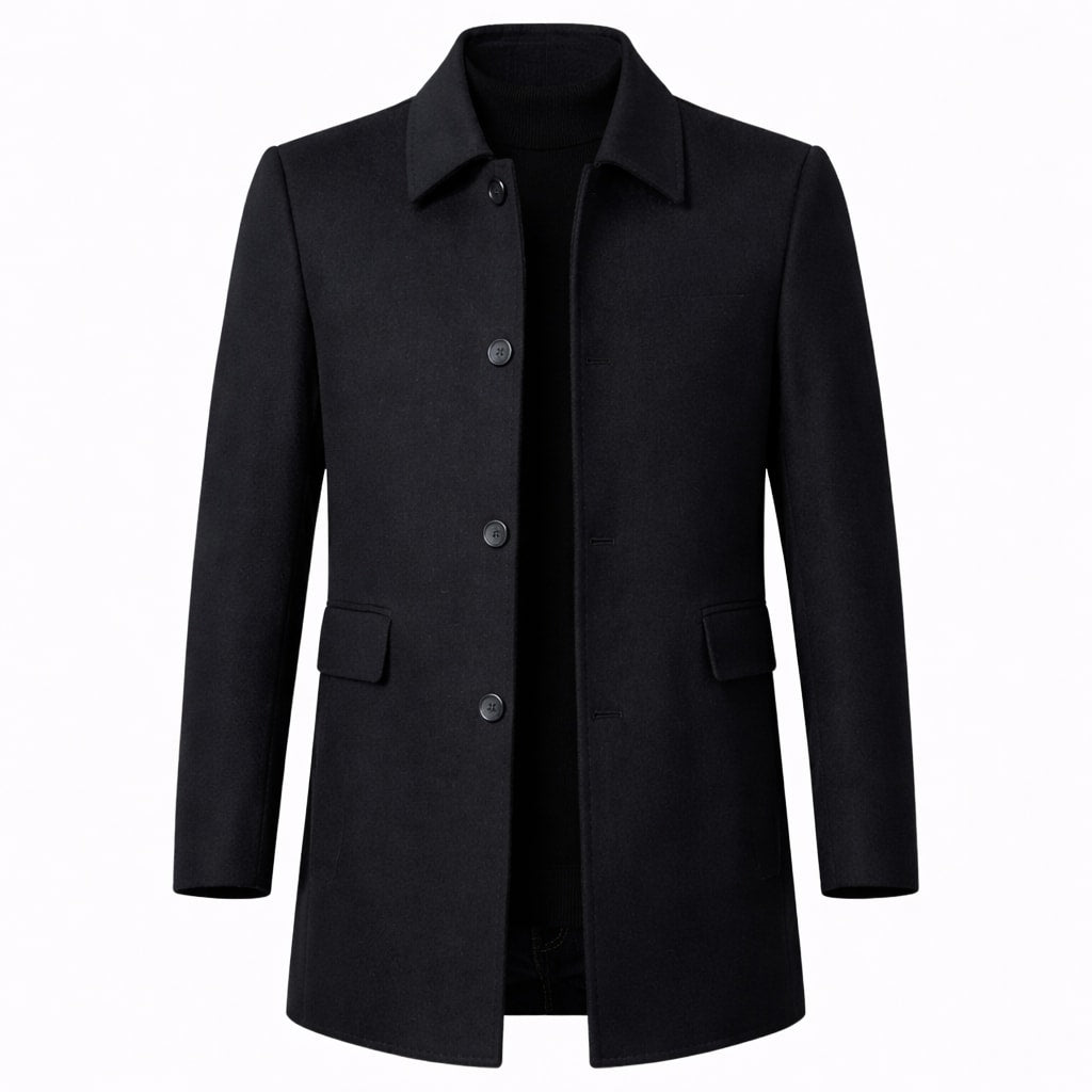Men's Wool-Blend Overcoat - Finnian