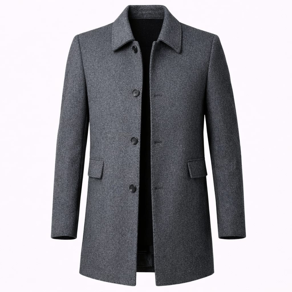 Men's Wool-Blend Overcoat - Finnian