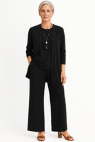 Women's Three-Piece Longline Cardigan Set - Dorothy
