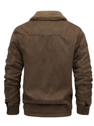 Men's Sherpa-Lined Faux Suede Trucker Jacket - Carlos