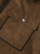 Men's Sherpa-Lined Faux Suede Trucker Jacket - Carlos