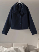 Women's Wool-Blend Stand-Collar Peacoat - Victoria