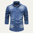 Men's Stretch Denim Shirt - Jake