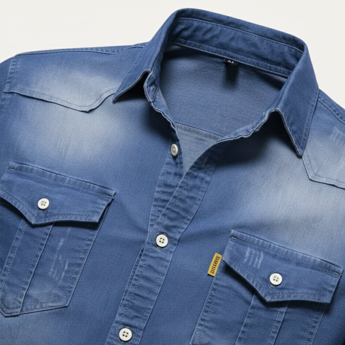Men's Stretch Denim Shirt - Jake